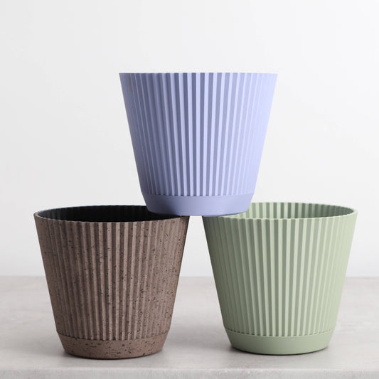 4" Decorative Ruffled Pot for Plants